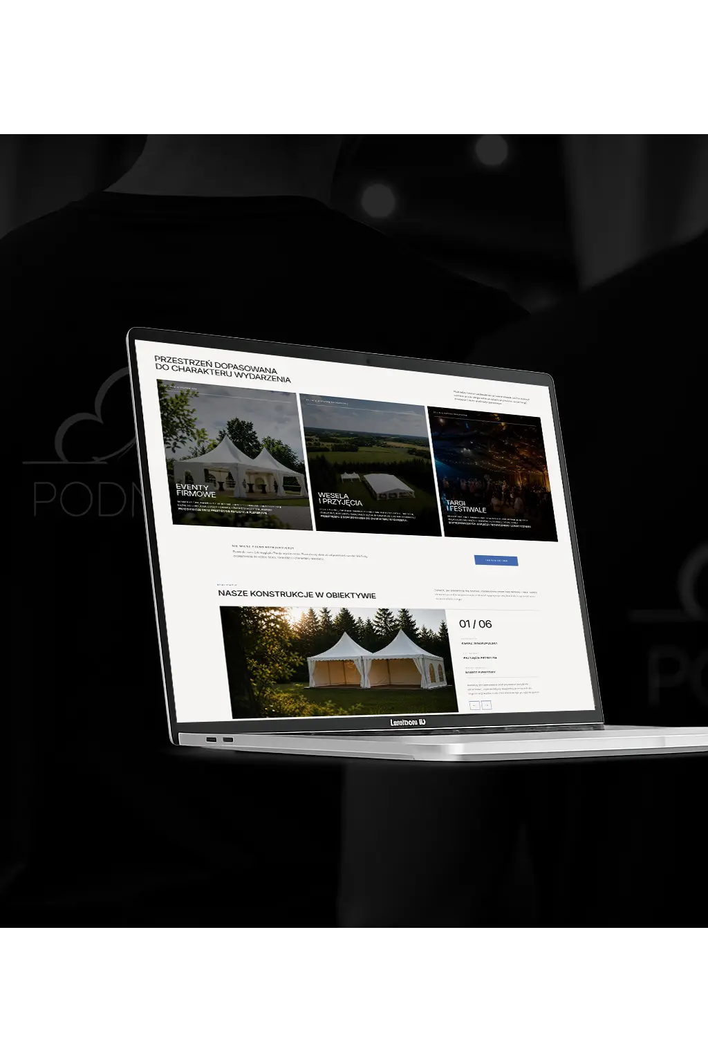 Landing page PodNiebo